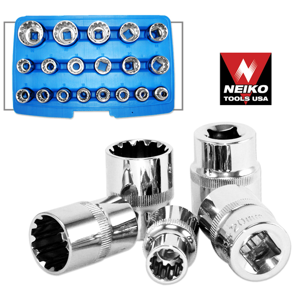 Neiko 02489A PentaMetric Socket Set