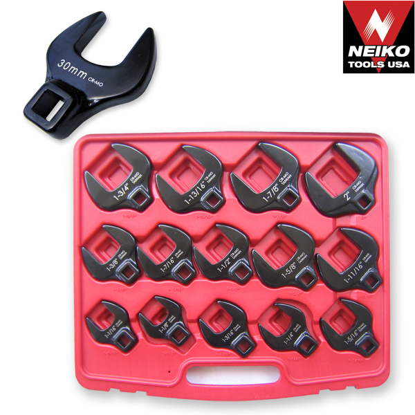 Neiko 03326A Jumbo Crowfoot Wrench Set Metric