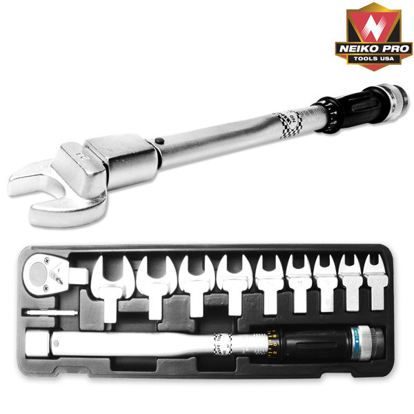 Neiko 03718B Interchangeable Spanner Torque Wrench Set