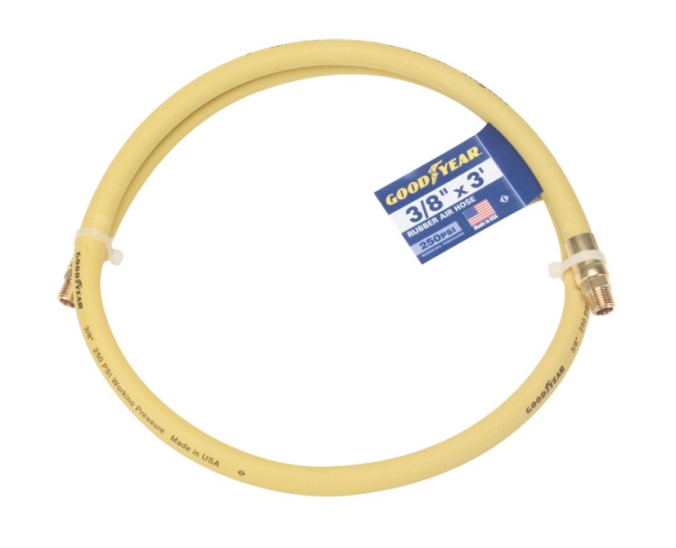 GoodYear 46568 Rubber Air Hose 1/2" x 3'