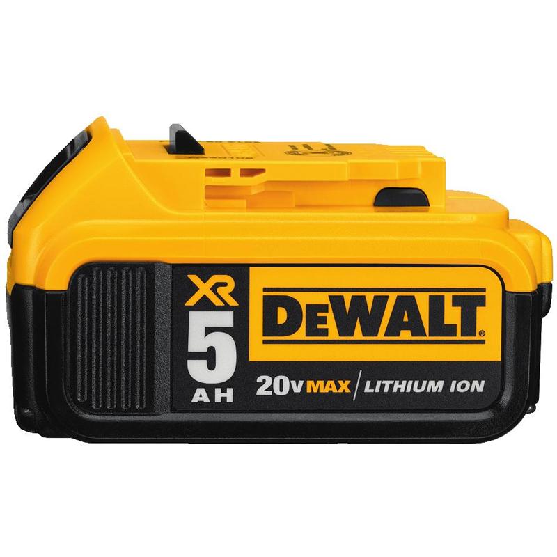 DeWalt DCB205 20V MAX* Premium XR 5.0Ah Lithium Ion Battery Pack