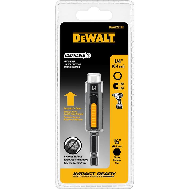 DeWalt DWA2221IR Cleanable Nut Driver Impact Ready 1/4"