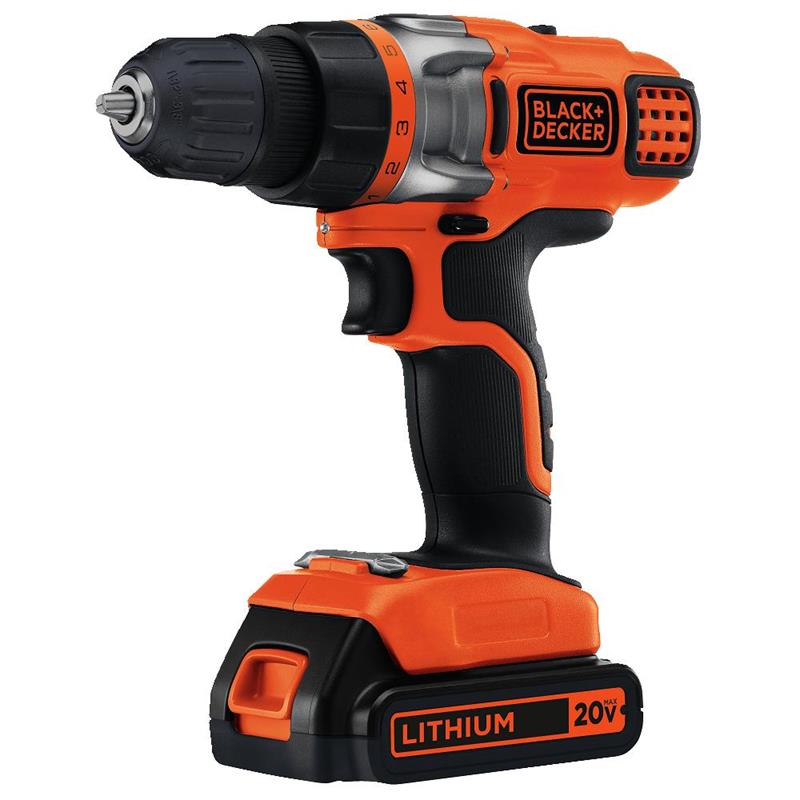 Black & Decker LDX220CR 20V Lithium 2Speed Drill/Driver Factory Recon