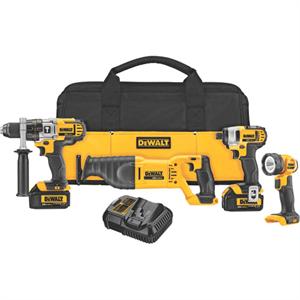 DeWalt DCK490L2 Lithium Ion 20V MAX* 4-Tool Combo Kit