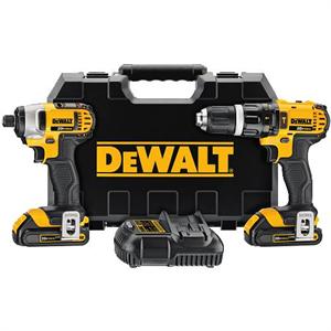 DeWalt DCK285C2 Compact Hammerdrill / Impact Driver Combo Kit