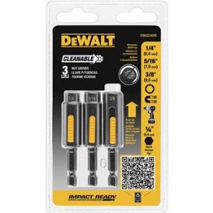 DeWalt DWA2240IR Cleanable Nut Driver Impact Ready Set