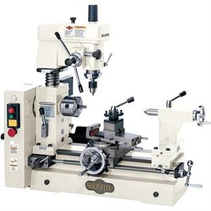 Shop Fox Machinery M1018 Bench Combo Lathe Mill 16-1/2" x 19-3/16" Bench Metal Lathe / Mill