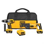 DeWalt DCK271L Hammerdrill / Recip Combo Kit 18V XRP Li-Ion