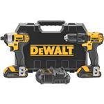 DeWalt DCK280C2 Compact Drill/Driver / Impact Driver Combo Kit